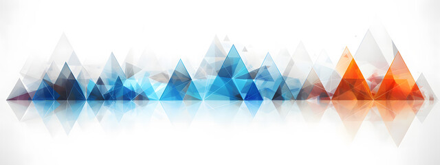 riangles transparrent on white background