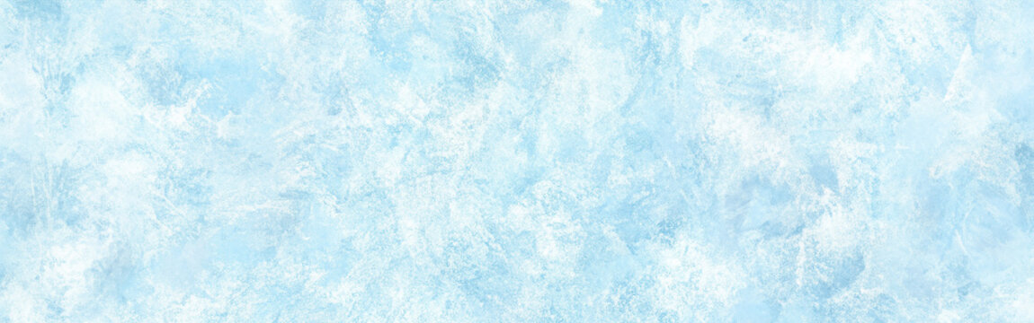 Winter Frost, Abstract Ice and Snow Texture Banner Design