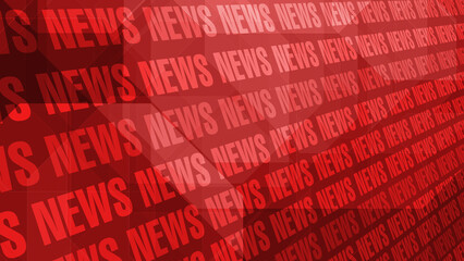 Breaking news red abstract background with news headline and global coverage for online news