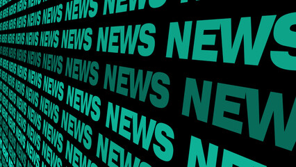 News background on black background for breaking news headlines with red lettering