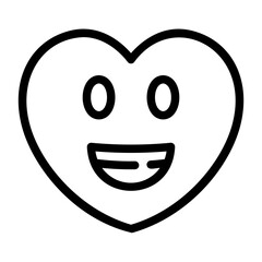 smile outline icon