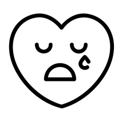 tear outline icon