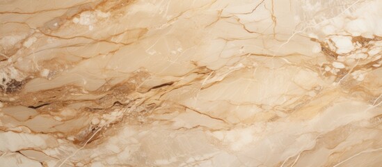 Closeup of a marble texture resembling wood flooring with beige tones and a smooth hardwood finish. The pattern mimics soil and plywood, creating a unique blend of fur and landscape elements