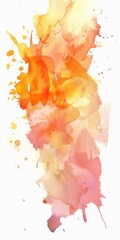 A vibrant watercolor splash, blending warm shades of yellow and orange with hints of pink, evoking the energy of a summer sunset.