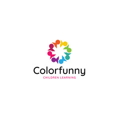 Colorfunny abstract colorful logo