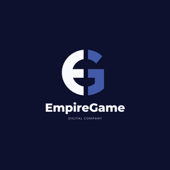 Empire game abstract logo design