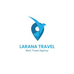 Larana travel abstract logo design