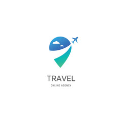 Travel abstract logo design