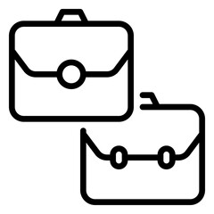 B2B icon, line icon style