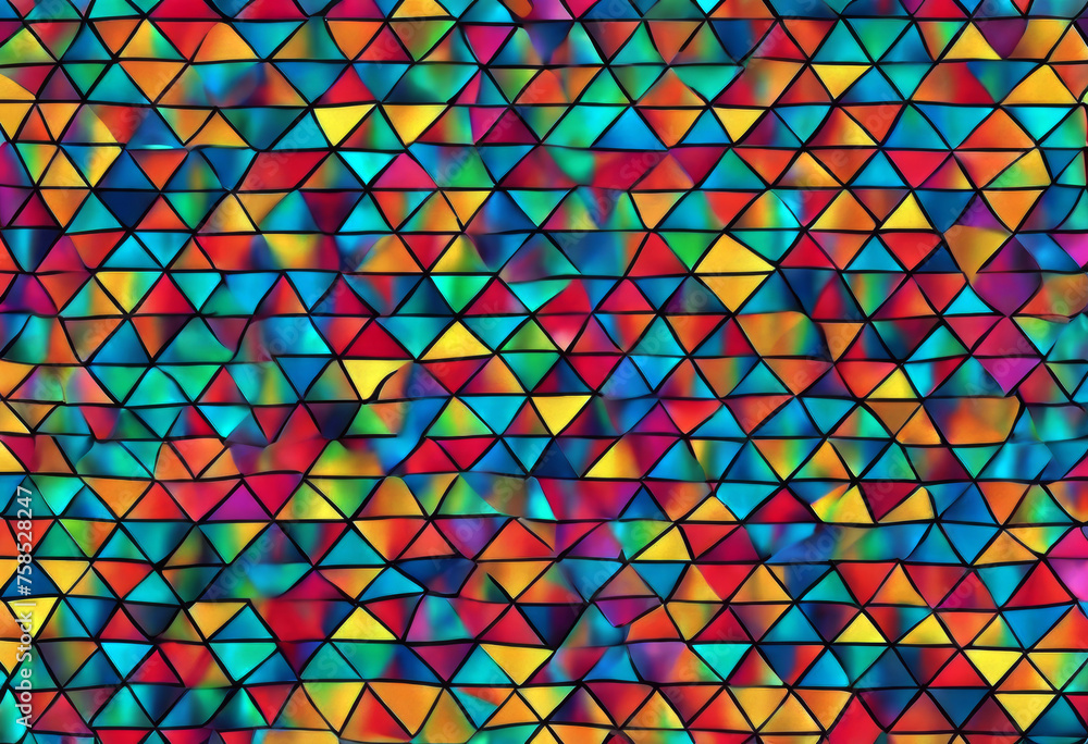 Poster abstract mosaic mosaic color vector 10 colorful design art stained artistic texture geometric effect