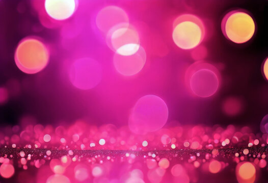 spot blur light Bokeh shimmering lights pink background abstract