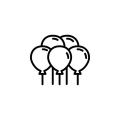 Balloon outline icon