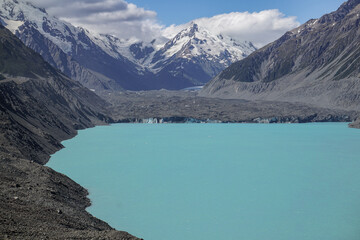 Tasman Glacier and Lake at Aroraki/Mt Cook National Park