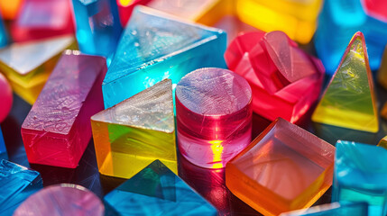 Assorted colorful translucent gemstones, ideal for jewelry and luxury concepts.