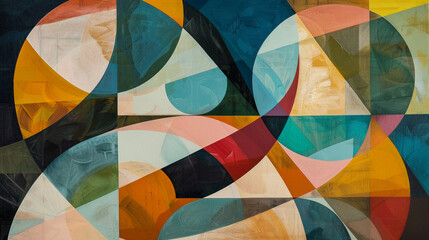 Fototapeta premium Geometric abstraction with harmony.