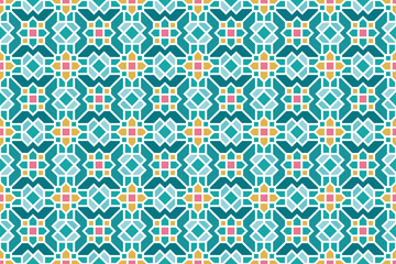 Obraz premium Geometric Islamic Seamless Pattern