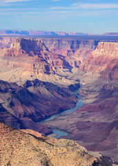 Fototapeta na wymiar View of the Grand Canyon and Colorado River