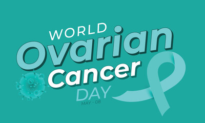 World Ovarian Cancer Day. background, banner, card, poster, template. Vector illustration.
