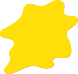 Yellow Splash Shape