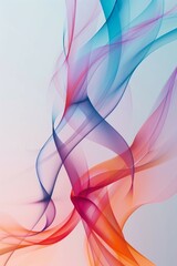 Abstract pastel colors 3d wave background. Wave banner
