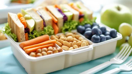 Fotobehang Sandwich for healthy lunchbox © Mutshino_Artwork