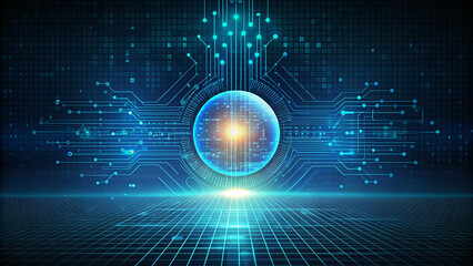 Obraz premium Global Technology Background Image