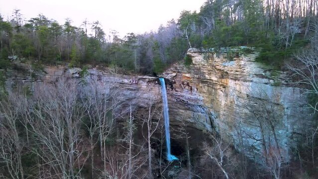 Waterfall Drone Chattanooga Tennessee Signal Mountain