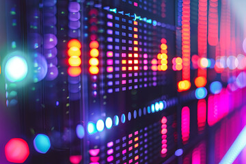 Fototapeta premium Colorful equaliser bars for music background