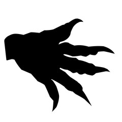 Sharp monster Claw Silhouette 