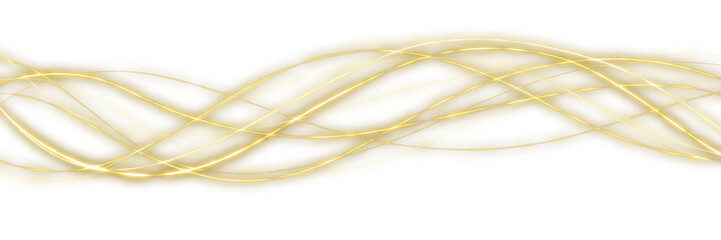 transparent sparkling elegant golden glowing neon lines