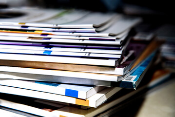 pile of magazines