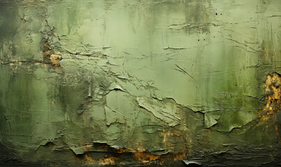 Cracked painted plaster on the facade of an old building. - obrazy, fototapety, plakaty