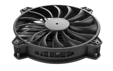 Computer Cooling Fan Upgrade isolated on transparent Background