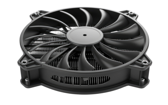 Computer Cooling Fan Upgrade isolated on transparent Background