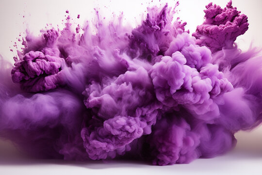 
Generative ai bright purple lilac Holi paint color powders 