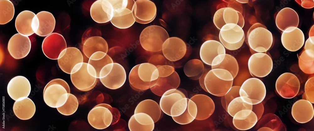Poster christmas circles background background abstract bokeh