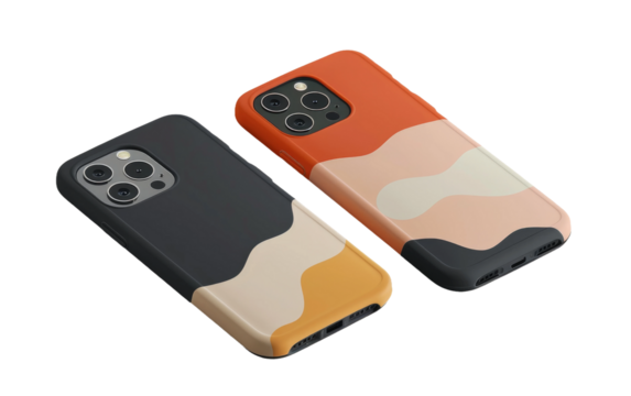 Smartphone Case isolated on transparent Background