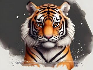 High-Quality 3D Cartoon Tiger on a White Background"
 3D Cartoon Tiger Illustration in High-Quality Watercolor"
 3D Cartoon Tiger on White Background in High-Quality Render"
 Detailed 3D Cartoon Tiger