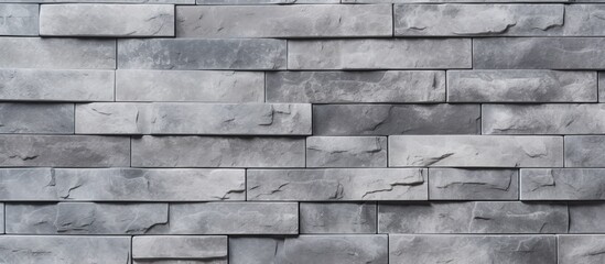 A detailed shot showcasing the property of grey brickwork, a popular building material often used in flooring and composite materials
