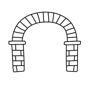 recommend clip art: brick arch line