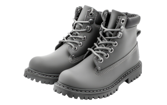 Slate-colored footwear isolated on transparent Background