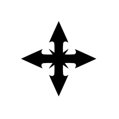 Ninja Shuriken Silhouette 