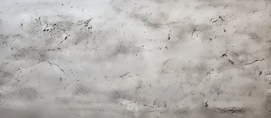 Photo sur Plexiglas Gris foncé A closeup shot of a concrete wall with a gray texture resembling the clouds in a monochrome photography. The freezing soil creates a natural landscape against the sky