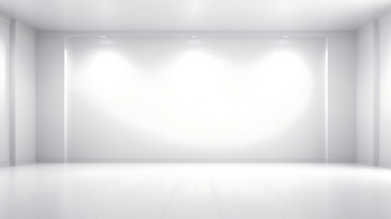 simple white background with spotlight