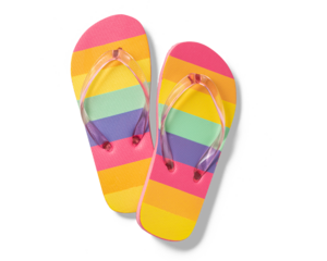 カラフルなビーチサンダル