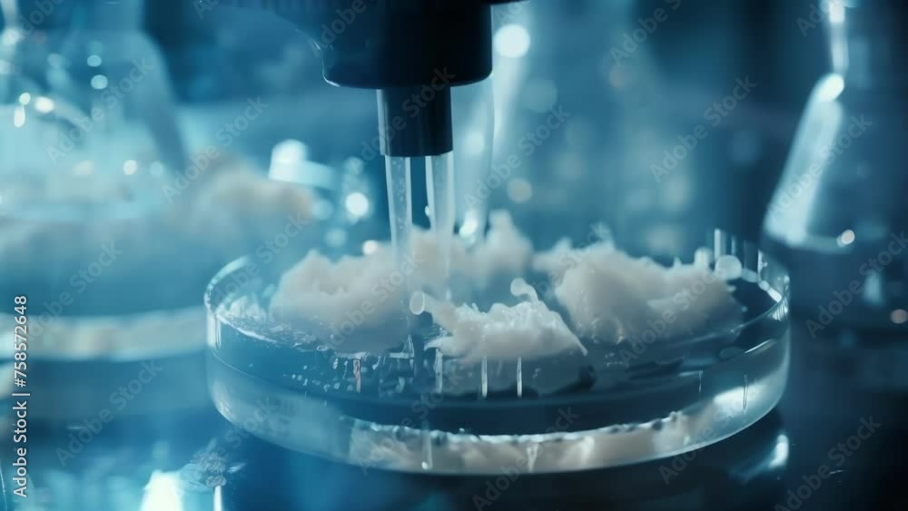Poster a handheld bioprinter precisely injects a synthetic organisms genetic material into a matrix of orga