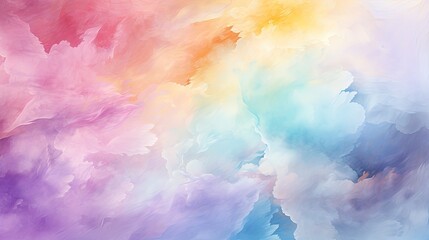 Pastel Watercolor Rainbow Texture Background