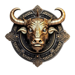 Zodiac Horoscope: Taurus symbol isolated on white background