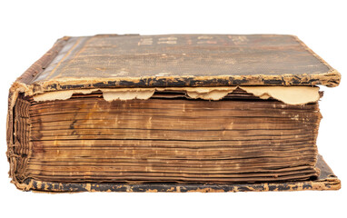 Old book isolated on transparent Background
