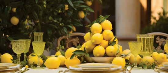 Lemon-themed Wedding Decor.